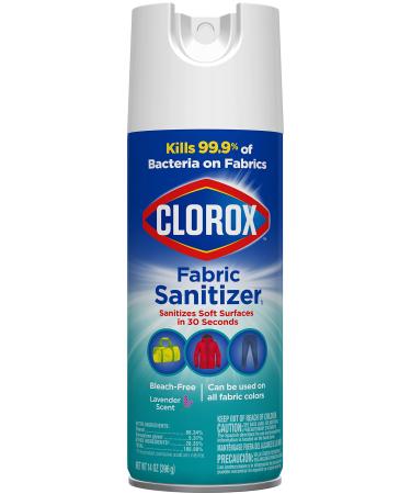 Clorox Fabric Sanitizer Aerosol Spray  Lavender Scent 14 Ounces