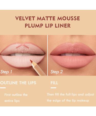 12 Colors Matte Lip Liner Pens Set - Moisturizing Long-Lasting & Non-Sticking Lip Makeup Pencils - Buy Online on SooperMarket.com