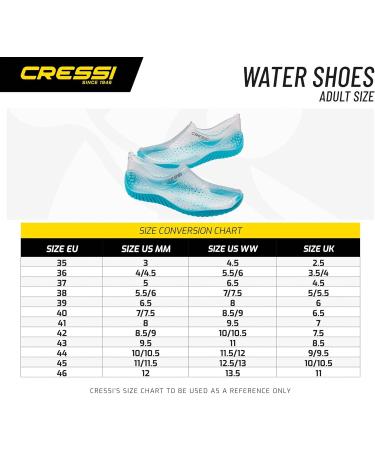 Cressi Water Shoes for Adults - Transparent Pool Shoes | EU Size 39 - Perfect for Swimming & Beach Activities - Buy Online on SooperMarket.com