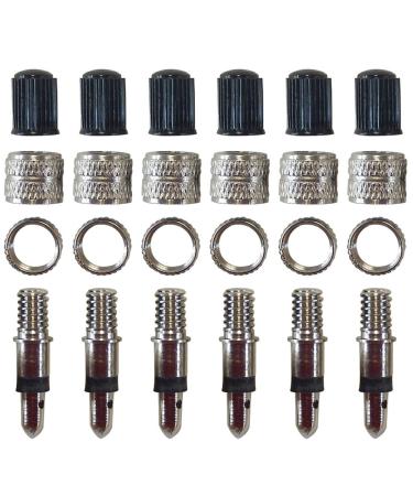 Plabbdpl parts dunlop valve 24pcs bicycle valve flash valve replacement set use with seal valve cap accessories spare parts city bike trekking bike Puky wheel bike valve change