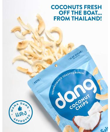 Dang Coconut Chips Lightly Salted 3.17 oz | Healthy Snack | Gluten-Free - Buy Online on SooperMarket.com