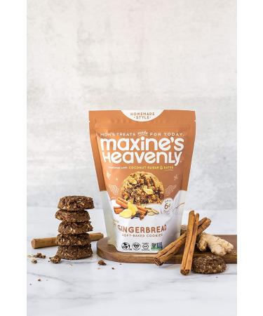 Maxine's Heavenly Gingerbread Cookies - Vegan & Gluten Free | Sweetened with Coconut Sugar & Dates | Low Sugar & Dairy Free | 7.2 oz (2 pack) - Buy Online on SooperMarket.com