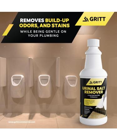 Urinal Salt Remover Concentrate - Eliminates Urine Odor & Uric Acid Buildup | 32 oz Odor Control & Calcium Remover - Buy Online on SooperMarket.com