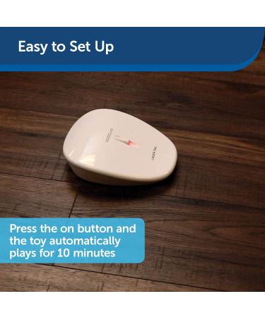 PetSafe Laser Tail Automatic Laser Light Interactive Playtime For Cats Moving Cat Toy White - Buy Online on SooperMarket.com