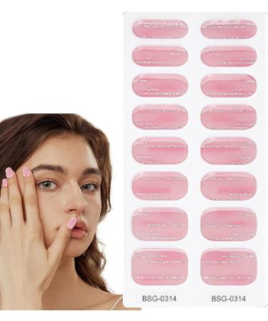 Semi Cured Nail Polish Stickers | Natural Gloss Gel Nail Strips Full Nail Wraps for Women Nails Art Adhesive Nail Polish Strips Salon-Quality Easy to Apply Long-Lasting Vibrant - Buy Online on SooperMarket.com