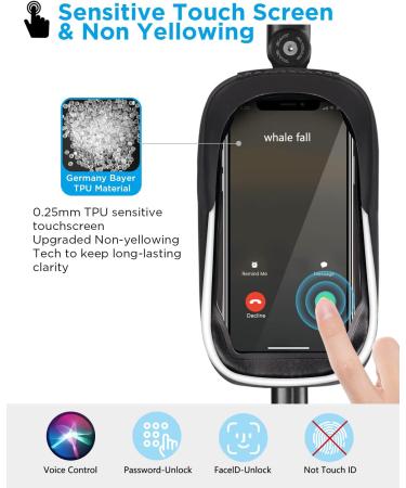 Whale Case Waterproof Bicycle Phone Holder - EVA Frame Bag with Touchscreen Rain Protection for Phones under 6.9'' - Durable Pressure-Resistant Bike Accessories - Buy Online on SooperMarket.com