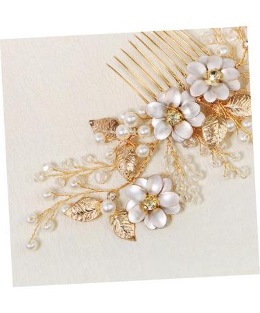 Mikinona Bead Hair Comb Bridal Hair Accessories Bridal Hair Side Comb Delicate Hair Comb Female Head Decor Hair Accessory Hair Decor for Wedding Exquisite Hair Comb Bridal Hair Decor - Buy Online on SooperMarket.com