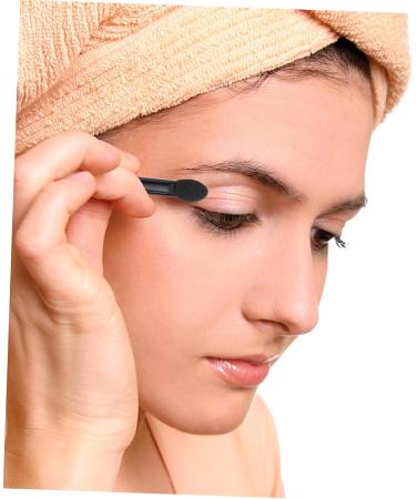 FOYTOKI 10pcs Eye Shadow Sponge Applicator Maquillaje Fard Eyeshadow Dual Sides Eyeshadow Black - Buy Online on SooperMarket.com