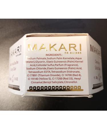 Makari Classic Acnyl Sulfur Soap 7 oz - Anti-Acne Bar Soap for Pimples, Whiteheads, Blackheads - Detoxify Pores, Control Oil - Oily & Acne-Prone Skin - Buy Online on SooperMarket.com