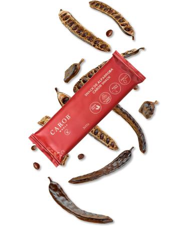 Carob Snack | Gluten-free Sugar-free and Vegan | Pack of 20 Units (20 x 36g) - Buy Online on SooperMarket.com