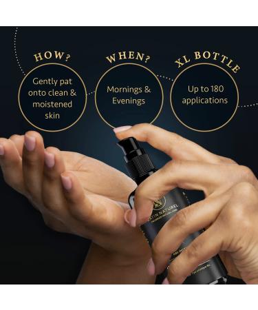 Organic Hyaluronic Acid Serum Face Moisturizer (100ml) for Sensitive Skin - Dermatologically Tested, Reduces Wrinkles and Fine Lines - Buy Online on SooperMarket.com