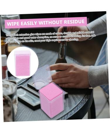 NOLITOY 200pcs Eyelash Cleaning Pads - Professional Makeup Remover Cotton Pads for Nail Gel & Glue - Squeegee Major White - Buy Online on SooperMarket.com