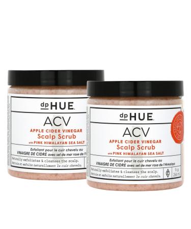 dpHUE Apple Cider Vinegar Scalp Scrub - 9 oz, Pack of 2 - Natural Exfoliating Scrub & Dry Scalp Treatment - With Pink Himalayan Sea Salt, Aloe Vera & Avocado Oil - Gluten Free, Vegan 9 Ounce (Pack of 2)
