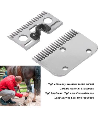 2Pcs 21 Teeth Horse Shears Replacement Blades Professional Carbide Clipper Blades for Horse Equine Goat Pony Cattle - Buy Online on SooperMarket.com