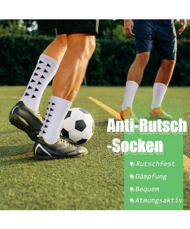 Shop Utensilsto Men's Football Grip Socks - Anti-Slip Soccer Socks (3 Pairs) for Sports | Size 38-46 - Buy Online on SooperMarket.com