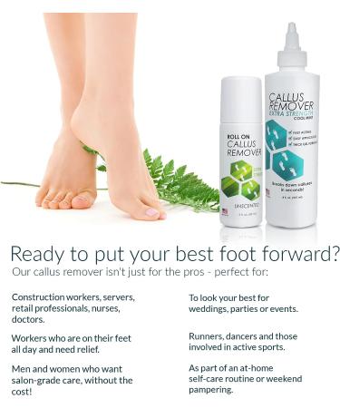 Extra Strength Callus Remover Gel 8oz - Salon Grade Pedicure Supplies for Rough, Dry Skin - Heavy Duty Foot Callus Remover with Cool Mint - Professional Home Treatment - Buy Online on SooperMarket.com