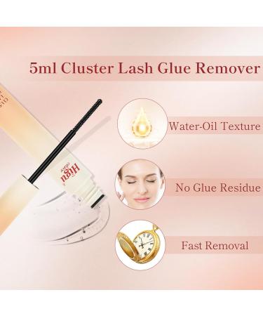 Buy Higu Clace Lash Remover 5ml - Non-Irritating Cluster Eyelash Extension Adhesive Remover for Safe and Easy Lash Removal - Buy Online on SooperMarket.com