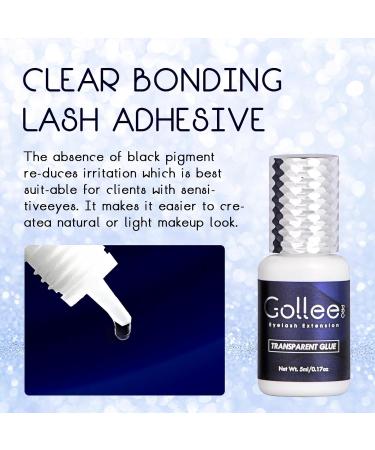 Transparent Eyelash Extension Glue - Fast Drying Clear Adhesive (0.17fl.oz / 5ml) for Professional Eyelash Extensions - 6 Week Retention - Buy Online on SooperMarket.com