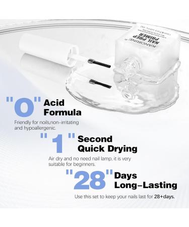 Nail Primer & Dehydrator Set 15ml | Acid-Free Natural Prep Kit for Acrylic Nails | Essential Nail Supplies for Nail Technicians - Buy Online on SooperMarket.com