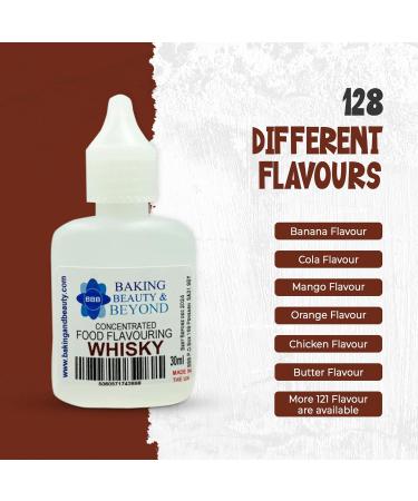 Baking Beauty and Beyond Concentrated Food Flavouring Oil - Dozen of Professional Quality Food Grade Flavouring Oil for Candy Making Baking Cooking Lip Balm and Lip Gloss - Whisky (30ml) - Buy Online on SooperMarket.com