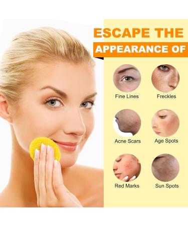 Turmeric Cleansing Pads - Exfoliating Face Pads for Dark Spots | Gentle Cleanser for All Skin Types | 50 Count - Buy Online on SooperMarket.com