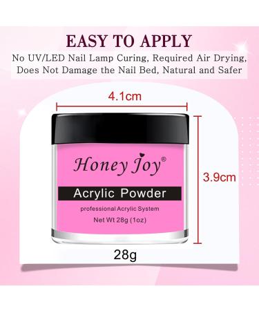 28g/box Acrylic Nail French Manicure Powder - White Clear Red Nude - HJ-NAP017-No.2 - Buy Online on SooperMarket.com