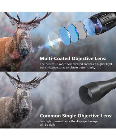 MidTen 4-16x50 Tactical Rifle Scope with Dual Illuminated Optics, Rangefinder, Reflex Sight, Holographic Reticle, and Laser Sight - Buy Online on SooperMarket.com