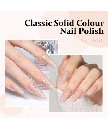 Nail Polish Set - 3 Pieces Nude Dark Light Pink Nail Polish - Quick Drying & Long Lasting Nail Polish - Buy Online on SooperMarket.com