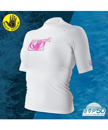 Body Glove Women's Rashguard - Basic Fitted Short Sleeve - White (Small) - Buy Online on SooperMarket.com