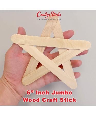 100 Count 6 Inch Jumbo Black Wood Craft Popsicle Sticks - Buy Online on SooperMarket.com