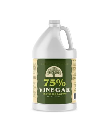 Ecoxall Premium 75% Pure Vinegar - 1 Gallon - 100% Natural Concentrated Cleaner - Industrial Strength Cleaning Vinegar - Bleach & Ammonia Alternative 75% Vinegar 128 Fl Oz (Pack of 1)