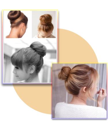 3 Pcs Fast Bun Maker - Easy Snap Doughnut Styling for Hair Buns - French Twist Hair Fold Wrap - Black - Girls Women - Buy Online on SooperMarket.com