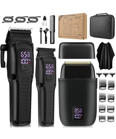 Hair Clippers for Men Professional Clippers and Trimmers Electric Razor Foil Shaver Set Beard Trimmer Cordless Mens Clippers for Hair Cutting Barber Grooming Family