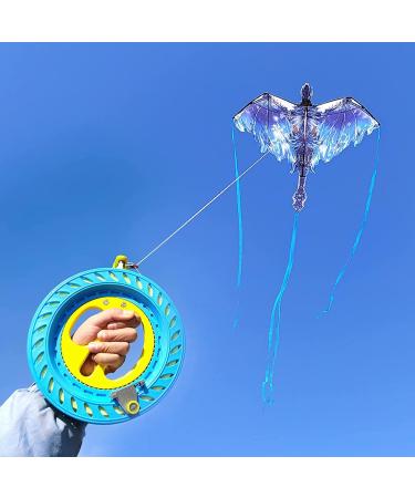Seababoo 16 cm Kite Roll Cord Winch - Dragon Kite Roller Winder with 150m Line & Leash for Ultimate Flying Experience - Buy Online on SooperMarket.com