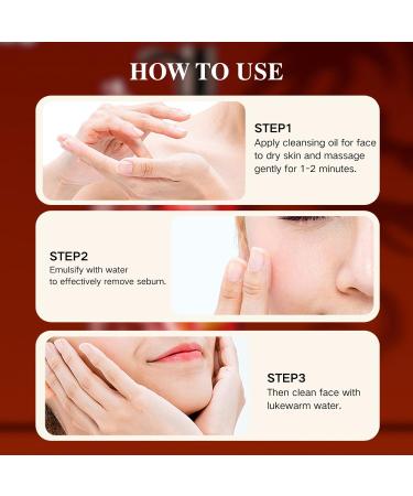 Dark Tea Cleansing Oil For Face Deep Cleansing Oil Oil Cleanser Korean For Daily Makeup Removal Oil Face Cleanser To Shrink Pores Cleansing Waterproof Foundation Mascara & Blush - 120ml - Buy Online on SooperMarket.com