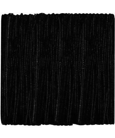 Black Pipe Cleaners Chenille Stems (300 Pack) for DIY Art Craft Decorations Creative (0.24 x 12 Inch)