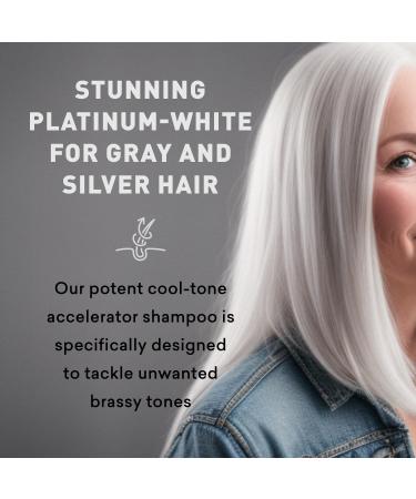 Just Nutritive Purple Toning Shampoo for Blonde Gray & Bleached Hair - Eliminate Brassiness Boost Shine & Hydrate | Sulfate & Paraben-Free - 8 oz - Buy Online on SooperMarket.com