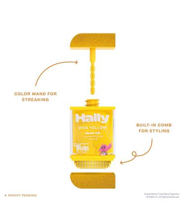 Buy Hally Hair Viva Yellow 1-Day Hair Color for Kids | Temporary Shade Stix Dye | No Mess Application | Washes Out Easily | Fun Trolls Hair Accessories for Girls & Boys - Buy Online on SooperMarket.com