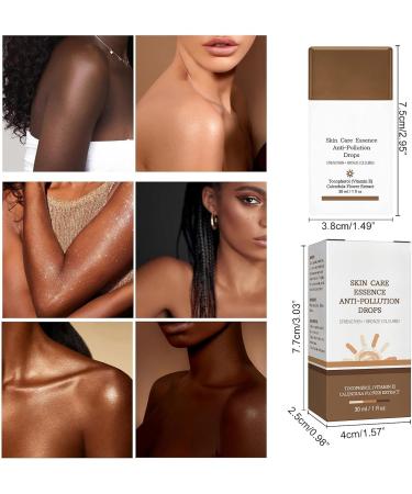 Fake Tan Peptide Serums Anti-Pollution Bronzing Drops Tanning Accelerator Cream Face Self Tanning Cream Face And Body Bronzing Skin Serums Liquid Bronzer Cream Bronzing Drops For Face And Body 30 ml - Buy Online on SooperMarket.com