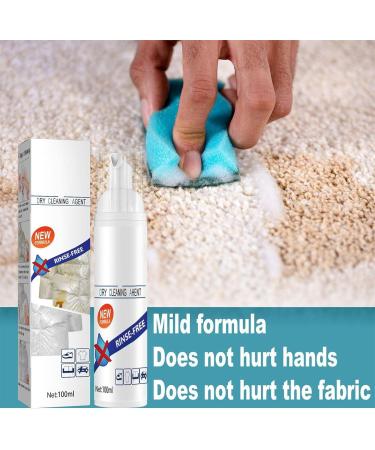Dry Foam Cleaner 100ml Leave-in Laundry Foam Cleaners All Purpose at Home Clothes Spot Dry Cleaner Fast and Efficient Decontamination 1pcs - Buy Online on SooperMarket.com