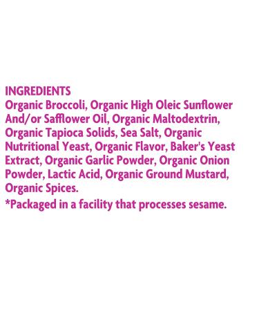 Rhythm Superfoods Crunchy Broccoli Bites - White Cheddar & Parmesan - Organic, Non-GMO, Vegan/Gluten-Free - 1.4 Oz (Pack of 4) - Buy Online on SooperMarket.com