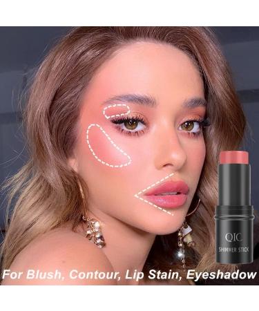 Ho Blush Stick Cream Blush Makeup Wand - Long-Wearing Natural-Looking Cheeks Tint - Bright Peach Blusher Stick - Daily Wear 3D Wonder Stick 05 Pink Red - Buy Online on SooperMarket.com