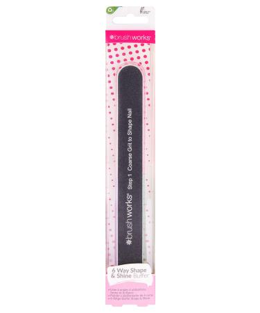 Brushworks 6 Sided Nail File - Shape & Shine