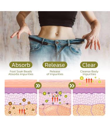 Herbal Foot Soak Beads for Men and Women - 2PCS Cleansing Foot Soak Kit - Buy Online on SooperMarket.com