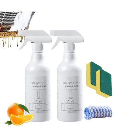 Splash Foam Spray Splash Foam Spray Oven Cleaner Splash Foam Spray Tablets & Spray Bottle Oven Cleaner Splash Foam Cleaner Splash Foam Spray All Purpose Cleaner for Grease Removal (2Pcs)