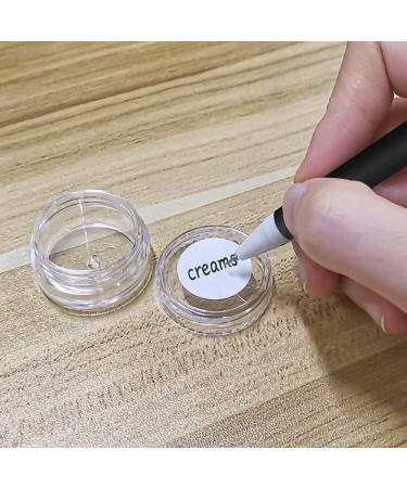 55Pcs 5g Sample Containers with Lids, Labels - Clear Acrylic Jars for Cosmetics, Creams, Makeup, Nails - Buy Online on SooperMarket.com