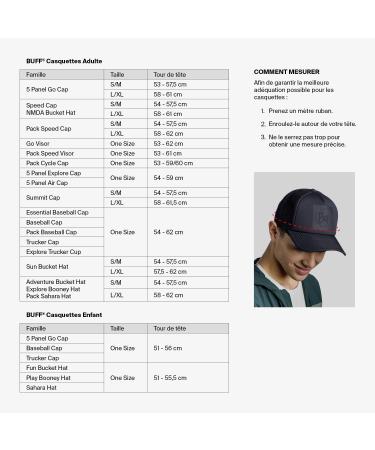 Buff Kids Cap Bimini - One Size Stony Brindle Brown | Stylish & Durable International Shipping - Buy Online on SooperMarket.com