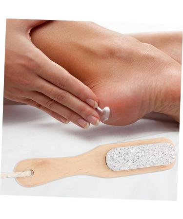 2 x Exfoliating Tool for Dead Skin Feet Grinding Tools Foot Care Brush Wooden Tools Foot on the Foot Wood 2 in 1 Pedicure Brush - Buy Online on SooperMarket.com