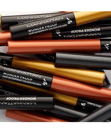 Shop Manhattan Wonder'Proof Eyeliner Limited Edition - 24H Waterproof High Pigment Color 003 Shiny Gold (3-Pack) - International Shipping Available - Buy Online on SooperMarket.com