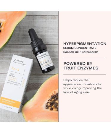Odacit Brightening Serum Concentrate with Papaya & Geranium | Hyperpigmentation & Glow Serum | Anti-Aging & Dullness Treatment | 0.17 Fl Oz - Buy Online on SooperMarket.com